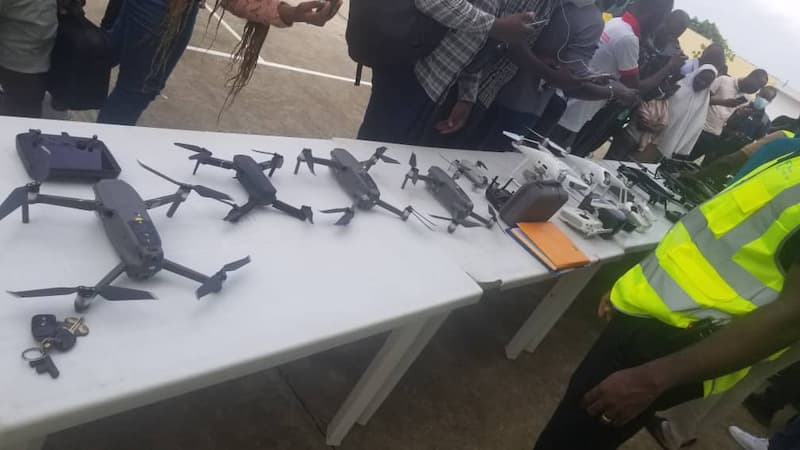 Spotlighting different drone types on World Drone Day in Benin