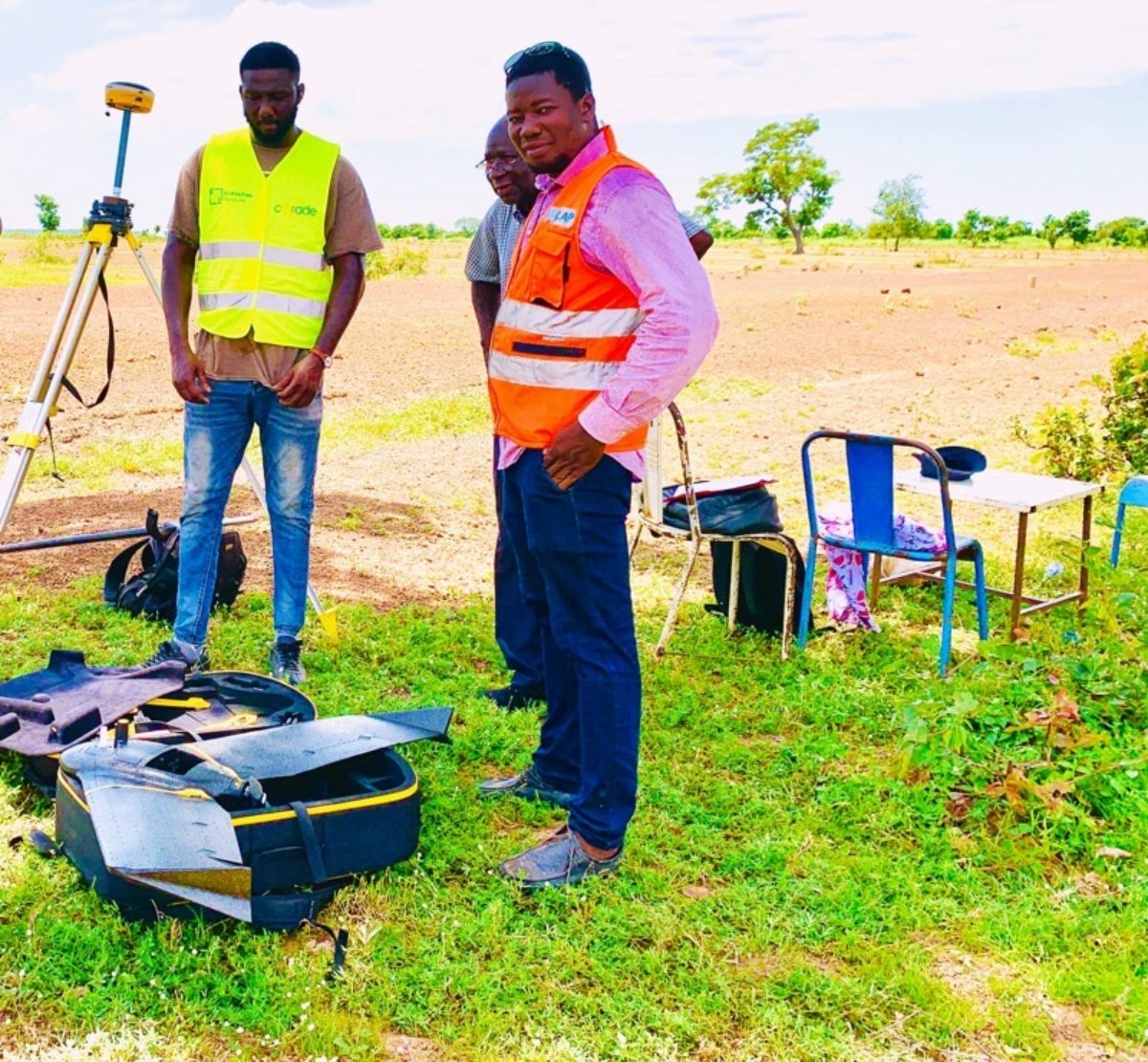 Topographic survey using aerial photogrammetry