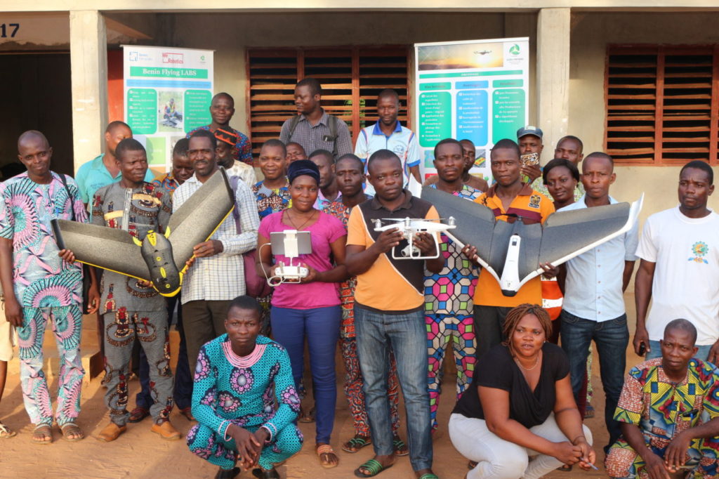 Participants of the Benin Flying Labs Pineapple Farmer Workshop