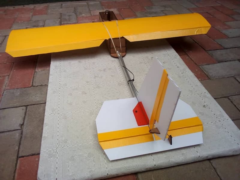 A low-cost, fixed-wing drone prototype produced by Namibia Flying Labs